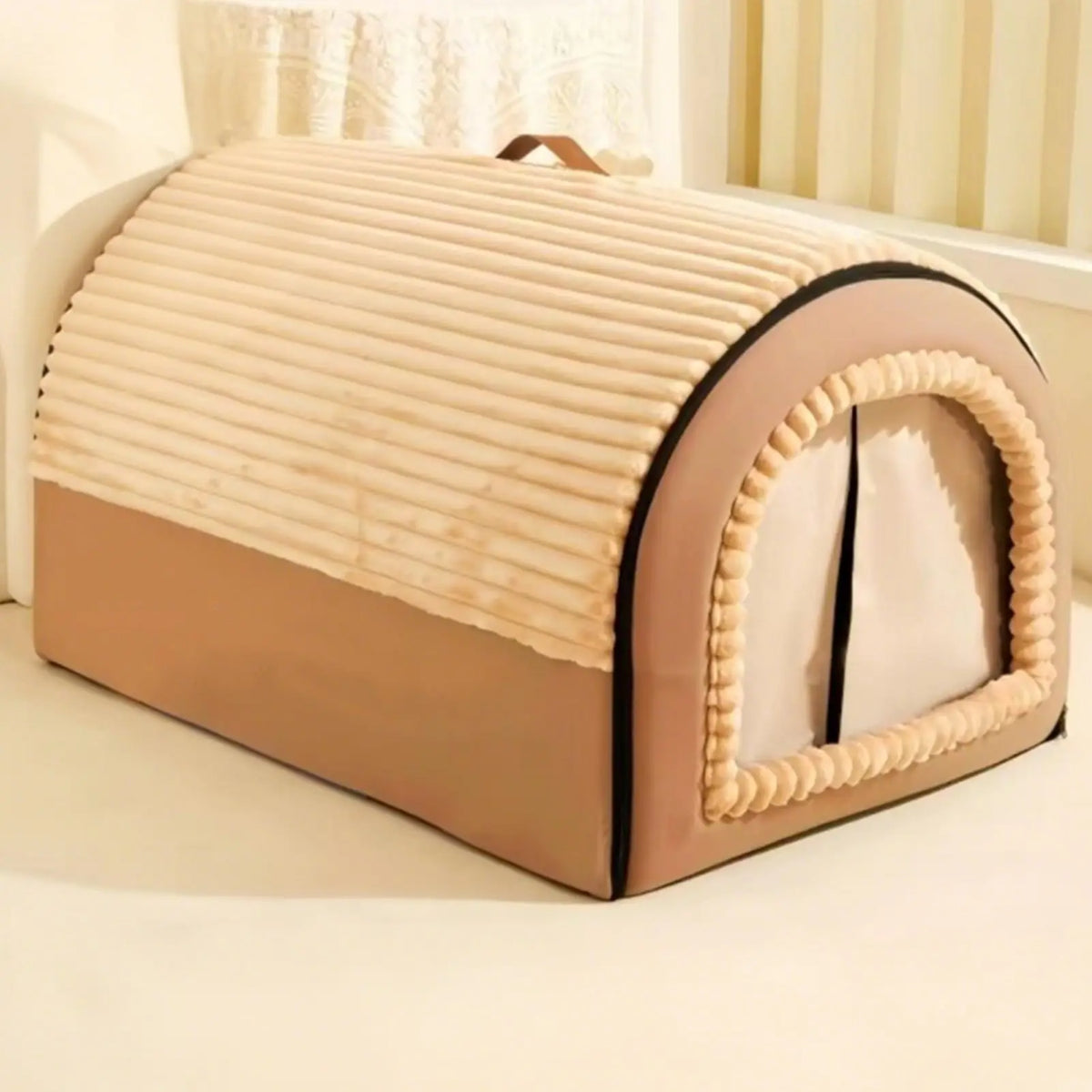 Comfortable Enclosed Cat Cave Bed With Removable Washable Nest