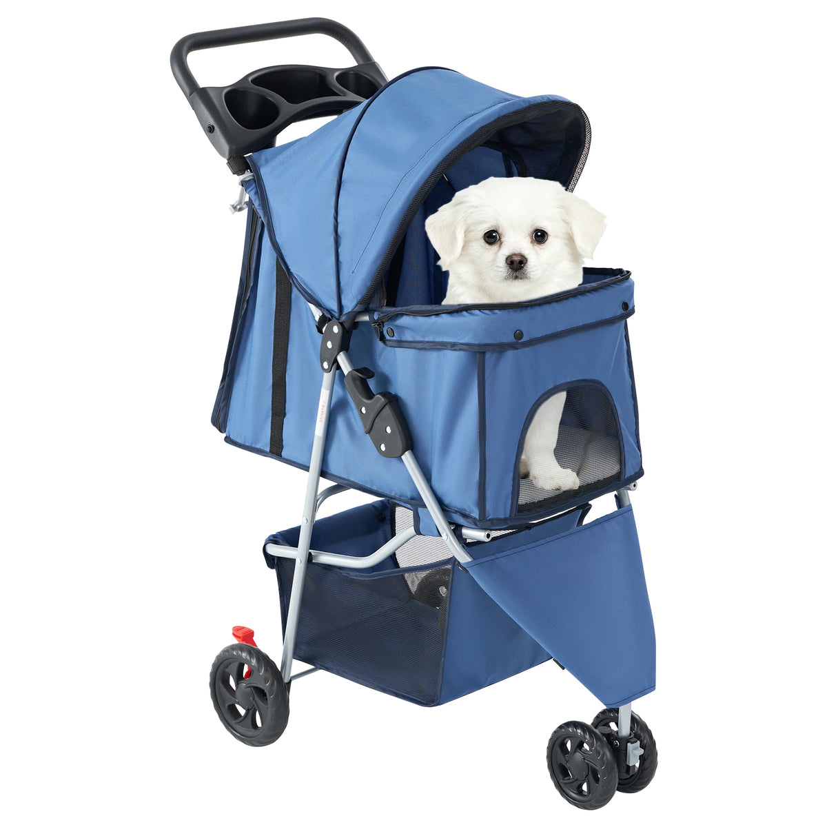 Dumos 3 Wheels Foldable Pet Stroller For Dogs And Cats