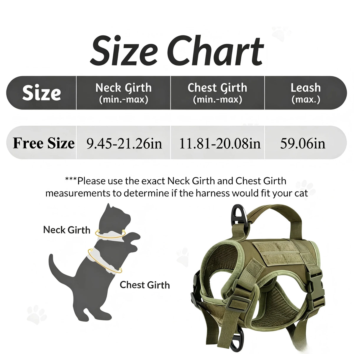 Petavel Adjustable Cat Harness And Leash Set With Secure Handle
