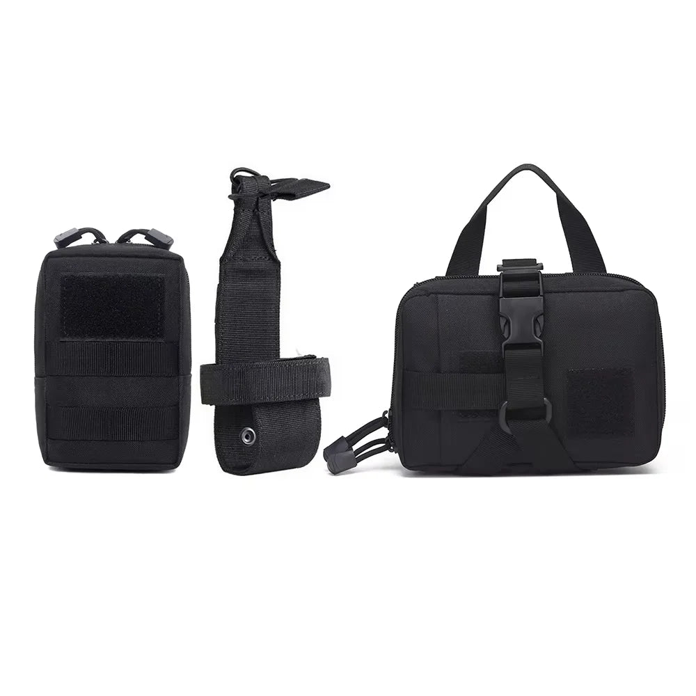 PetraVel Tactical Dog Molle Pouch Belt and Harness Set