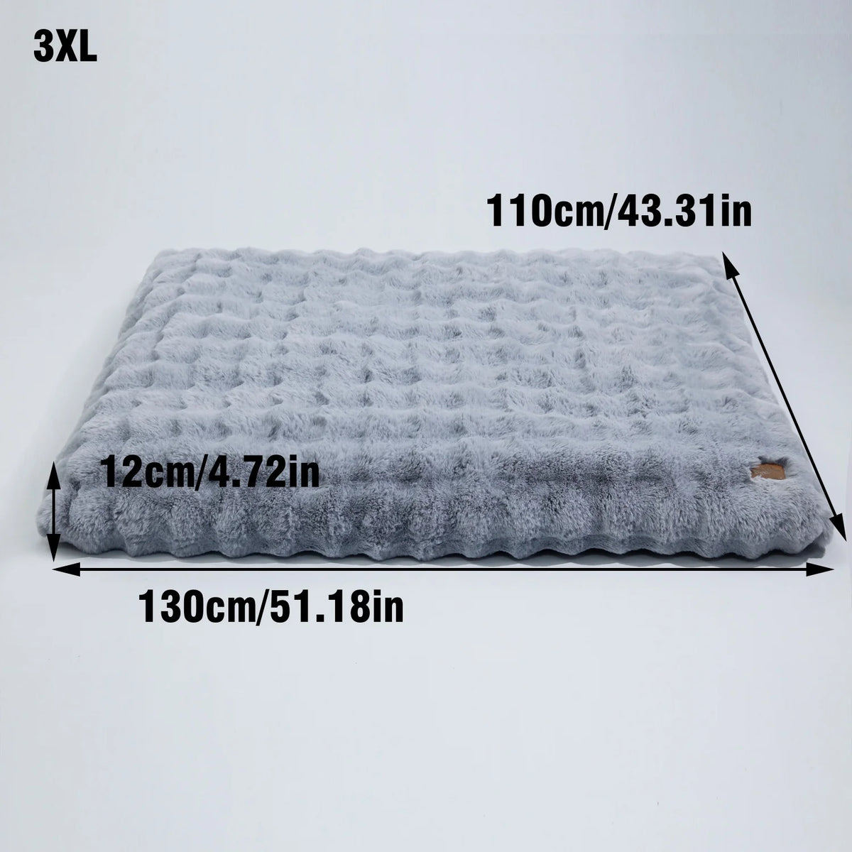Bingopaw Ultra Soft Plush Dog Bed With Thick Comfort Foam