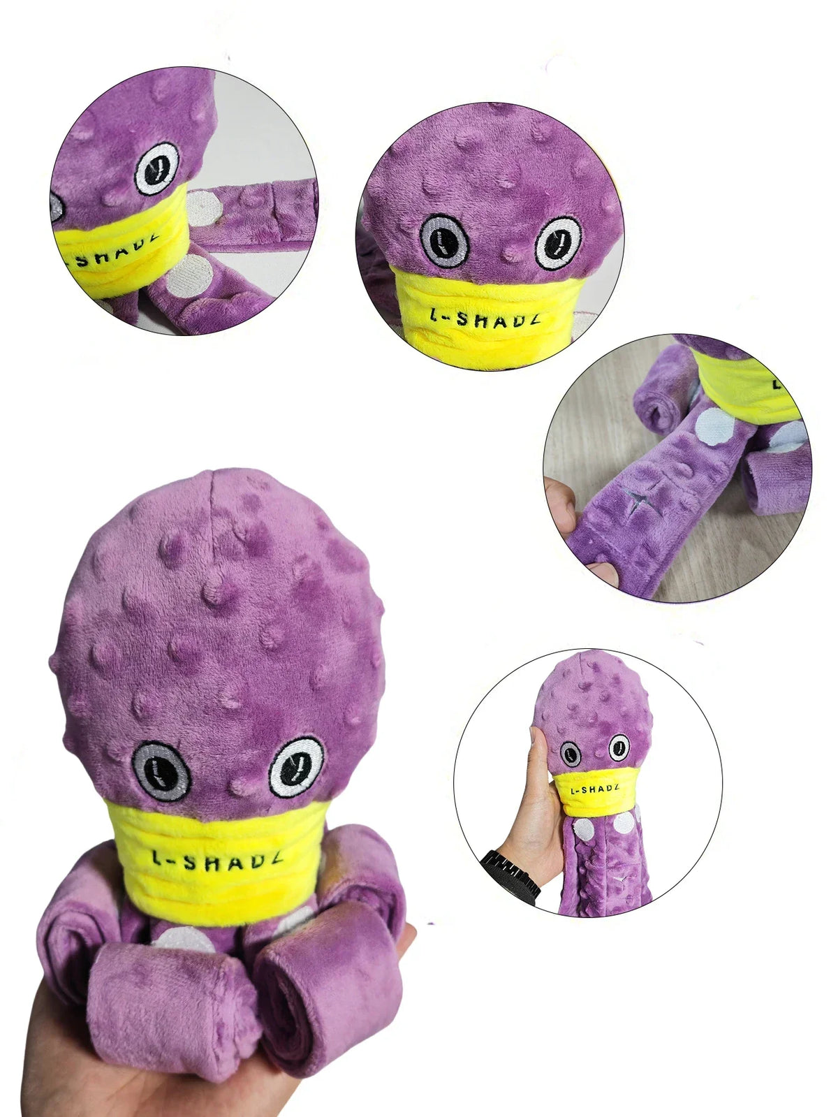 Plush Octopus Dog Snuffle Toy Interactive Puzzle Chew Feeder