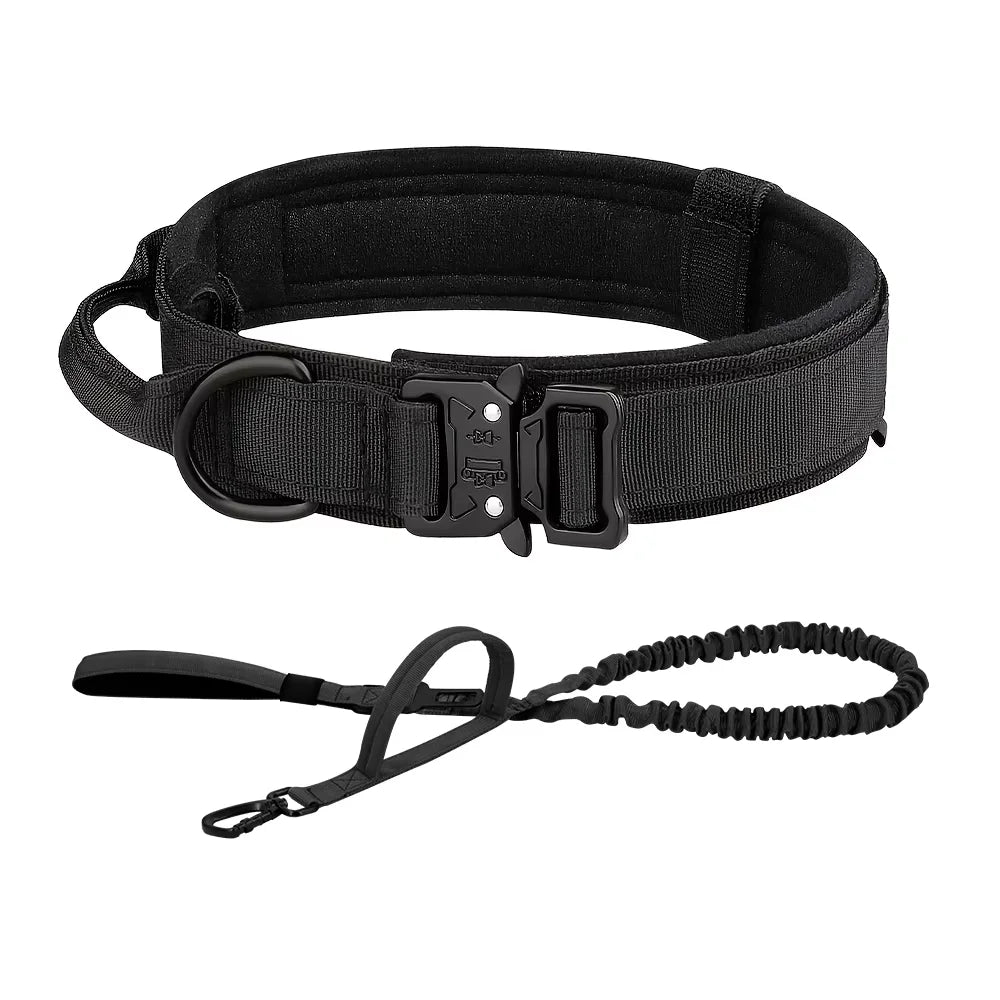 Petraavel Adjustable Nylon Dog Collar And Leash Set Padded Buckle