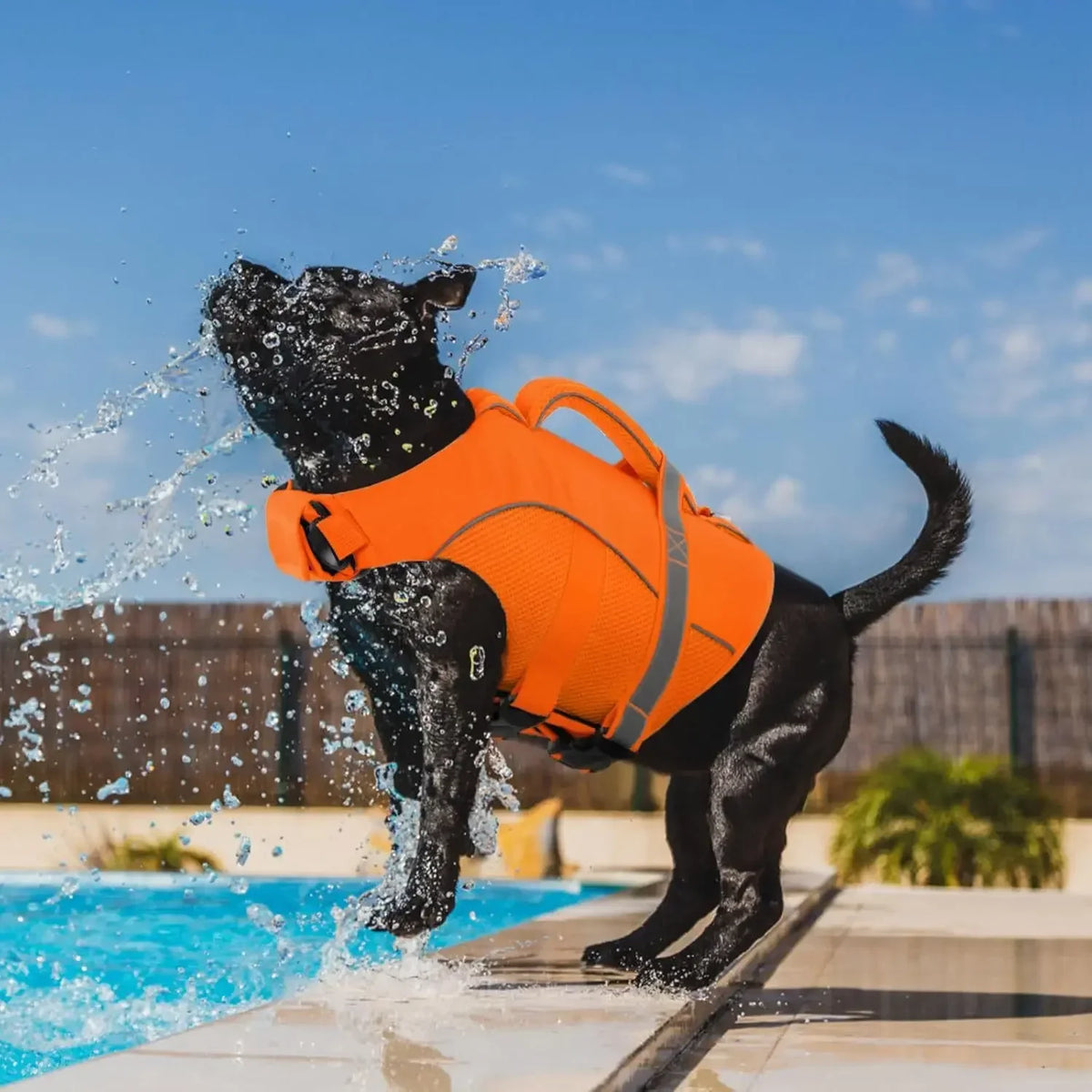 Bxx Durable Mesh Dog Life Jacket With Ergonomic Rescue Handle