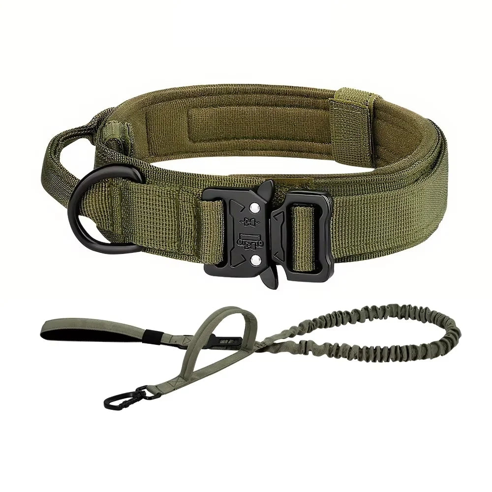 Petraavel Adjustable Nylon Dog Collar And Leash Set Padded Buckle