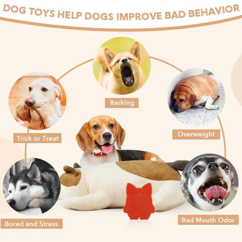 Plush Puppy Heartbeat Toy Sleep Pillow For Anxiety Relief