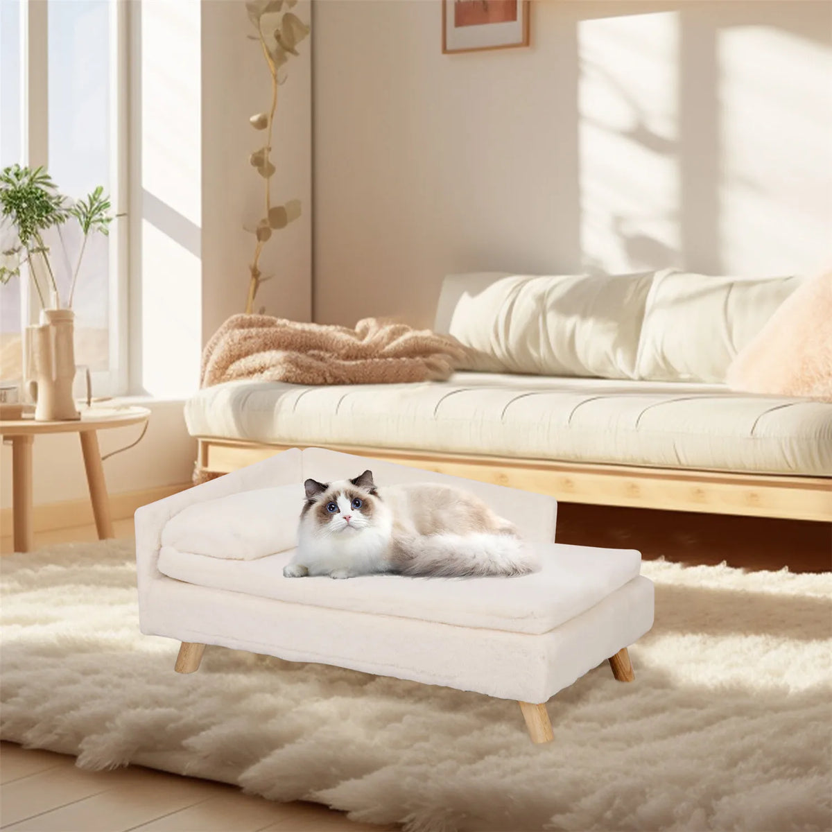BINGOPAW Waterproof Raised Pet Sofa Bed for Dogs and Cats