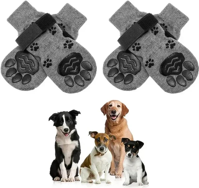 Soft Anti Slip Cotton Dog Socks For Indoor Paw Protection