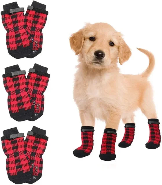 Soft Anti Slip Cotton Dog Socks For Indoor Paw Protection