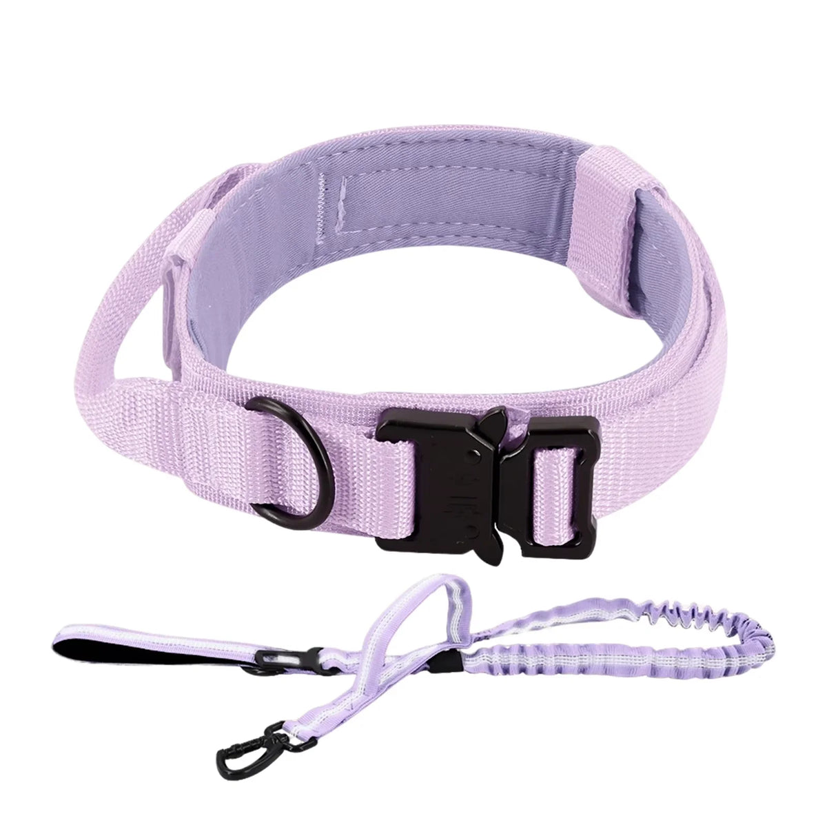 Petraavel Adjustable Nylon Dog Collar And Leash Set Padded Buckle