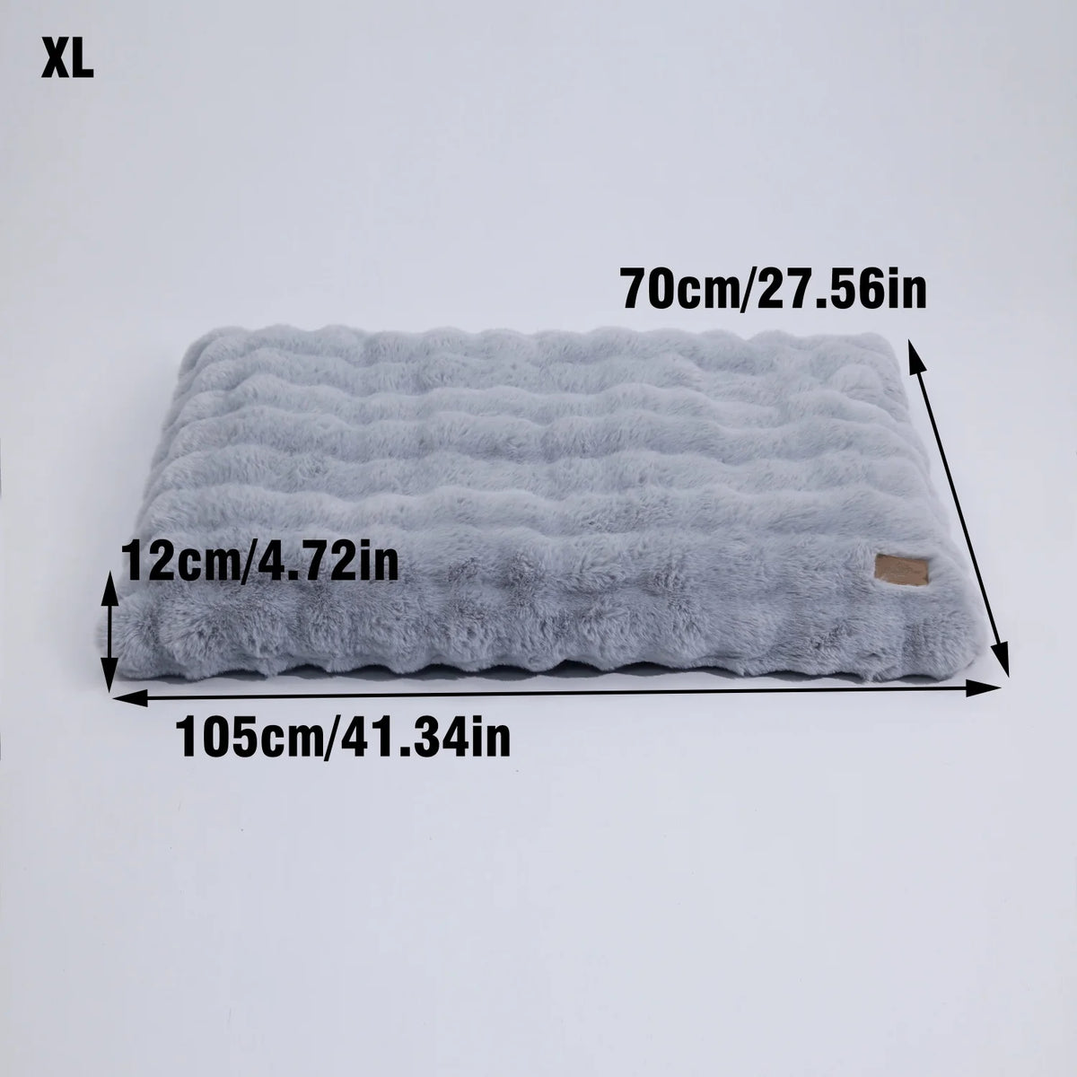 Bingopaw Ultra Soft Plush Dog Bed With Thick Comfort Foam