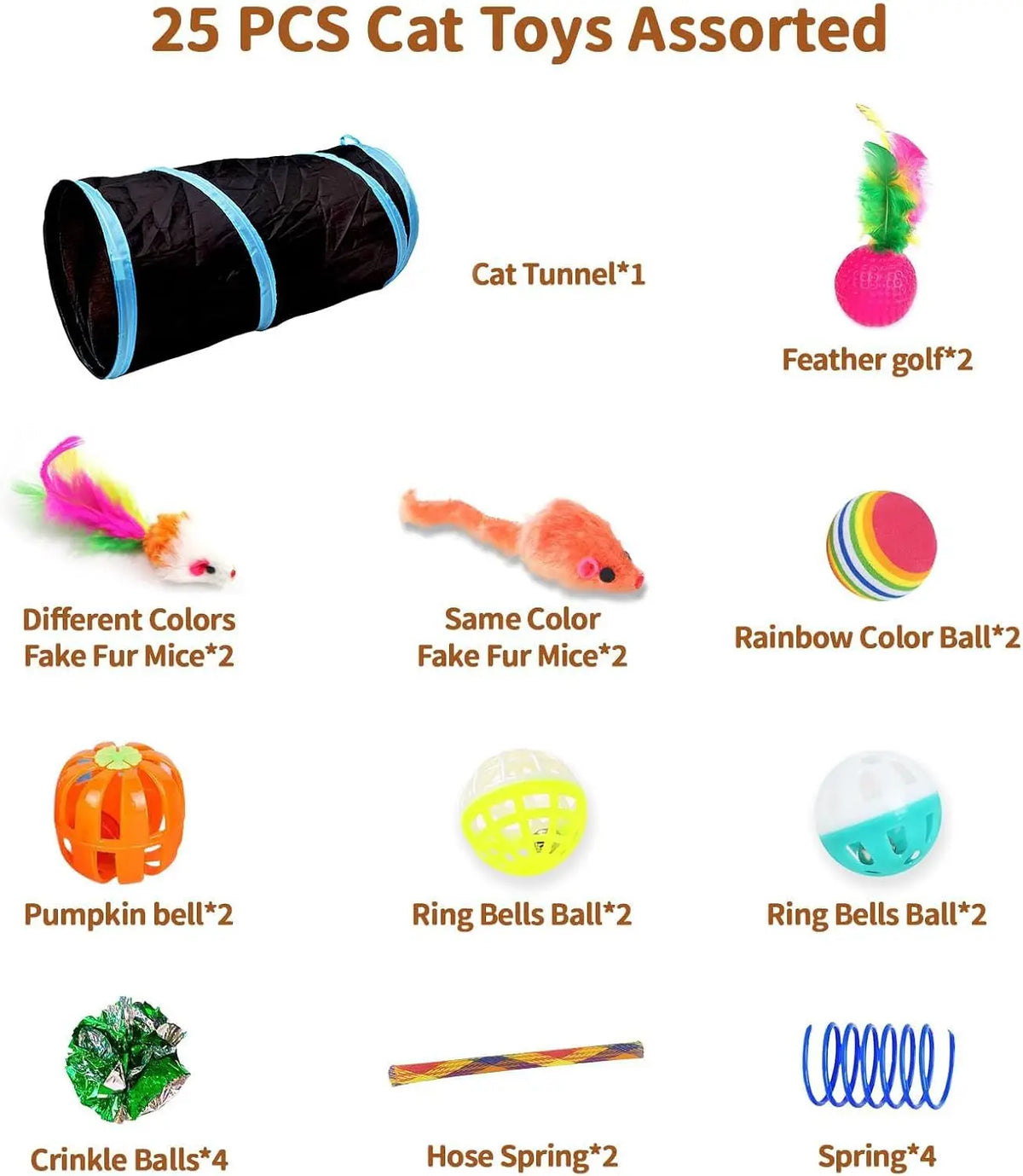 Premium Cat Toy Set Featuring Interactive Cloth Tunnel