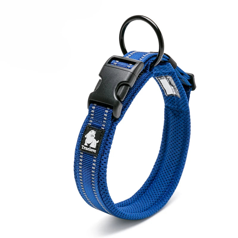 Winhyepet Padded Nylon Dog Collar With Comfortable Reflective Buckle