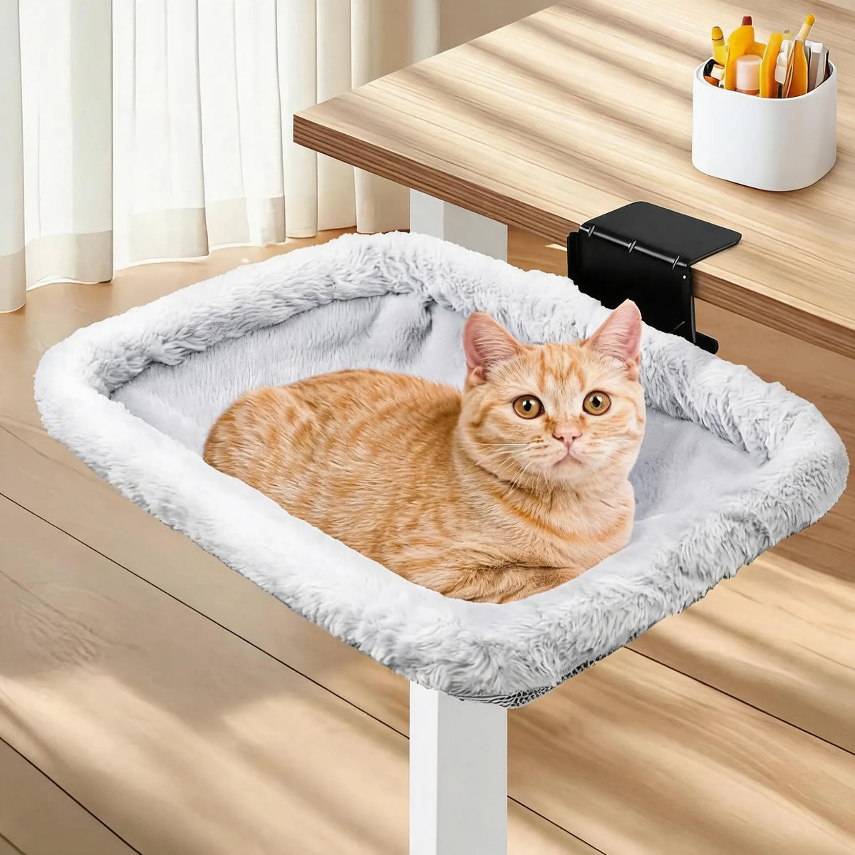 Gaomon Fold Down Cat Desk Bed Space Saving Pet Hammock