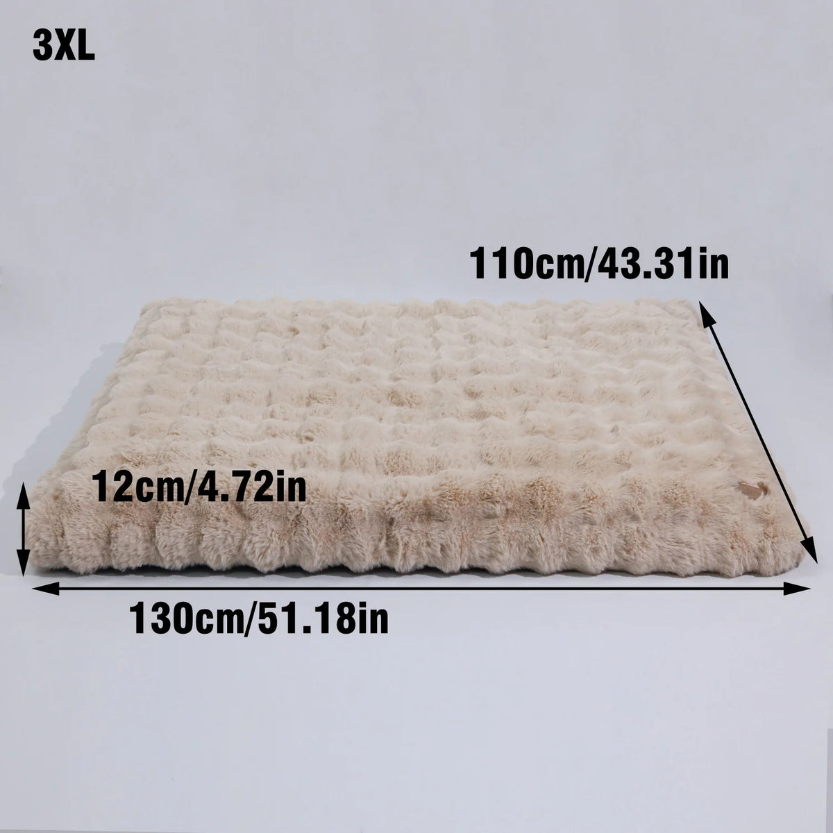 Bingopaw Ultra Soft Plush Dog Bed With Thick Comfort Foam