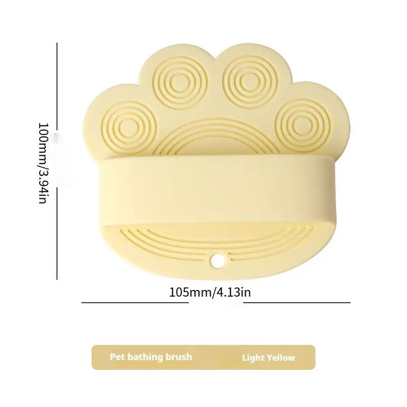 Premium Silicone Dog Bath Massage Brush For Gentle Pet Grooming