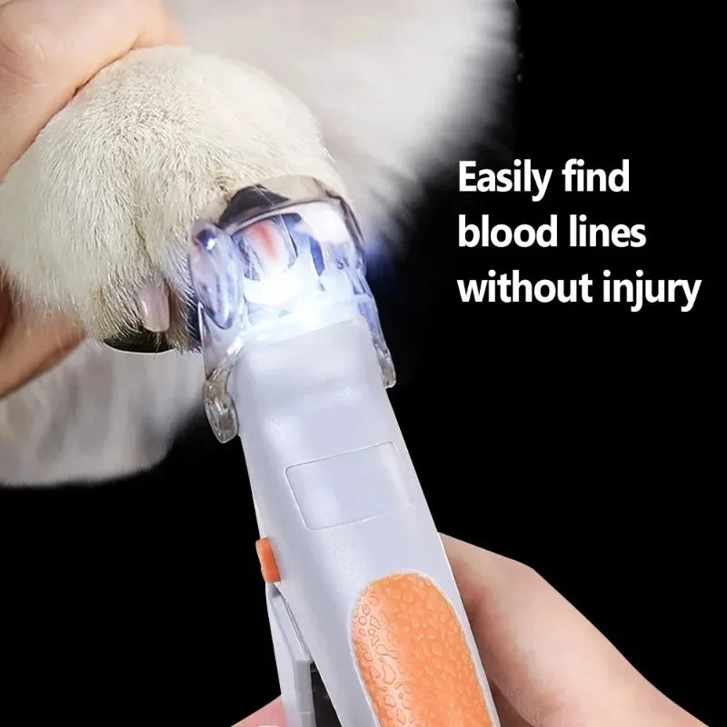 LED Light Pet Nail Clipper Scissors For Cats And Dogs