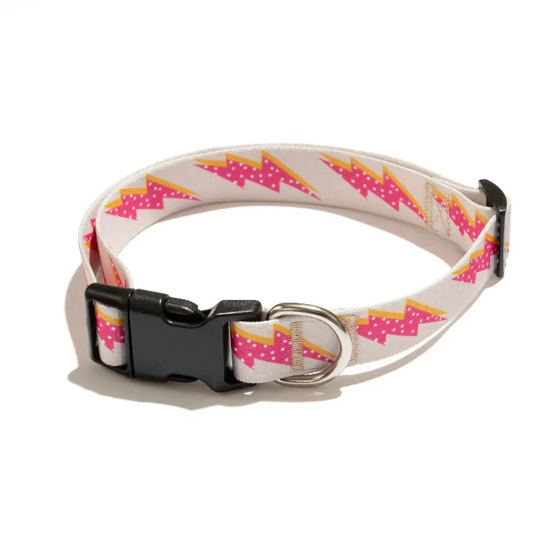 Comfortable Lightning Bolt Fashion Dog Collar For Pets
