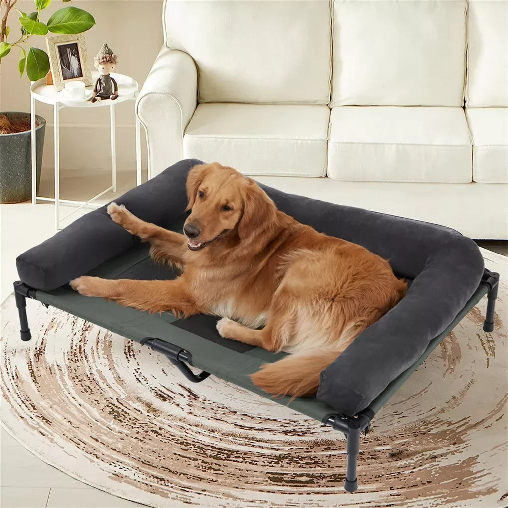 BINGOPAW Elevated Pet Cot With Breathable Cooling Mesh Top