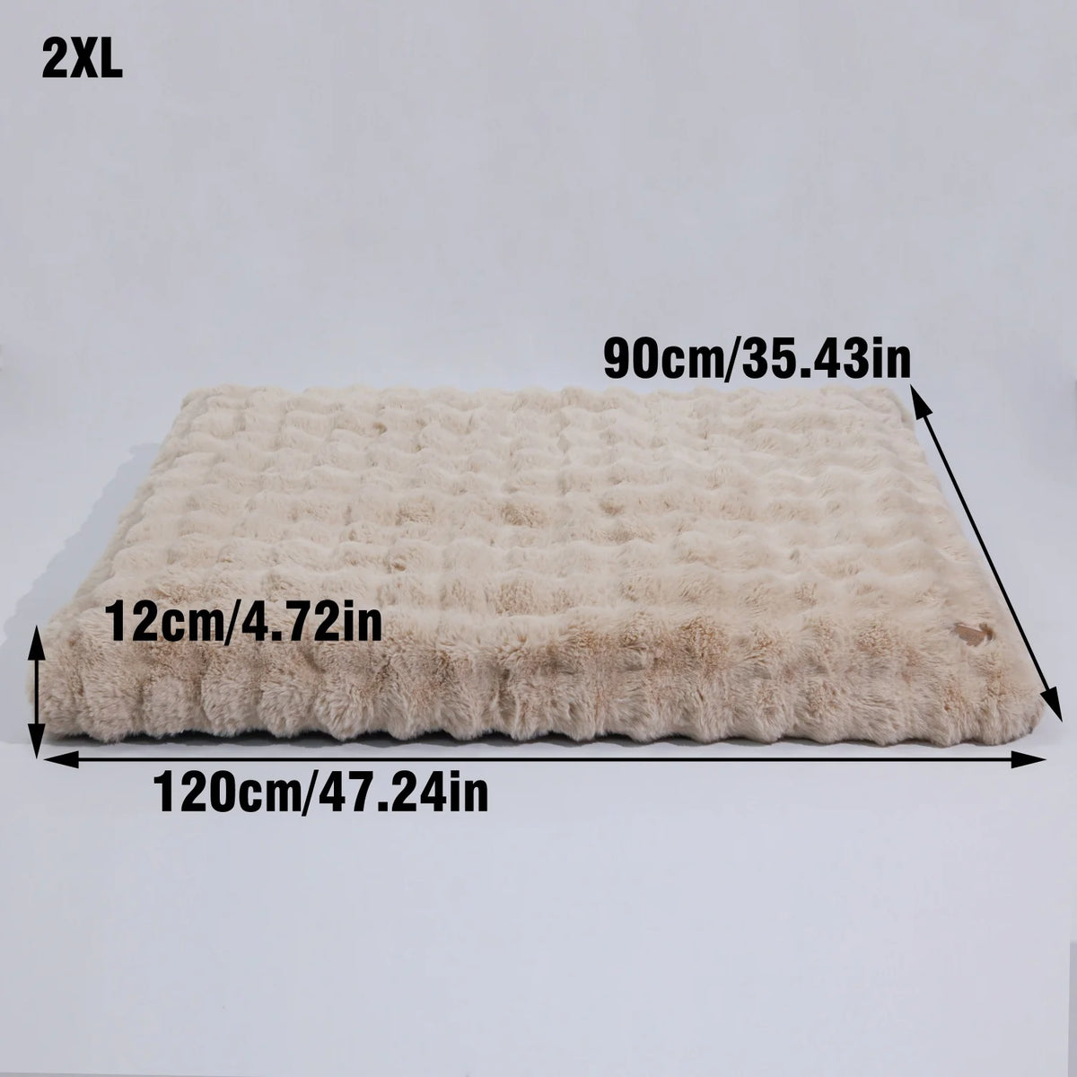 Bingopaw Ultra Soft Plush Dog Bed With Thick Comfort Foam