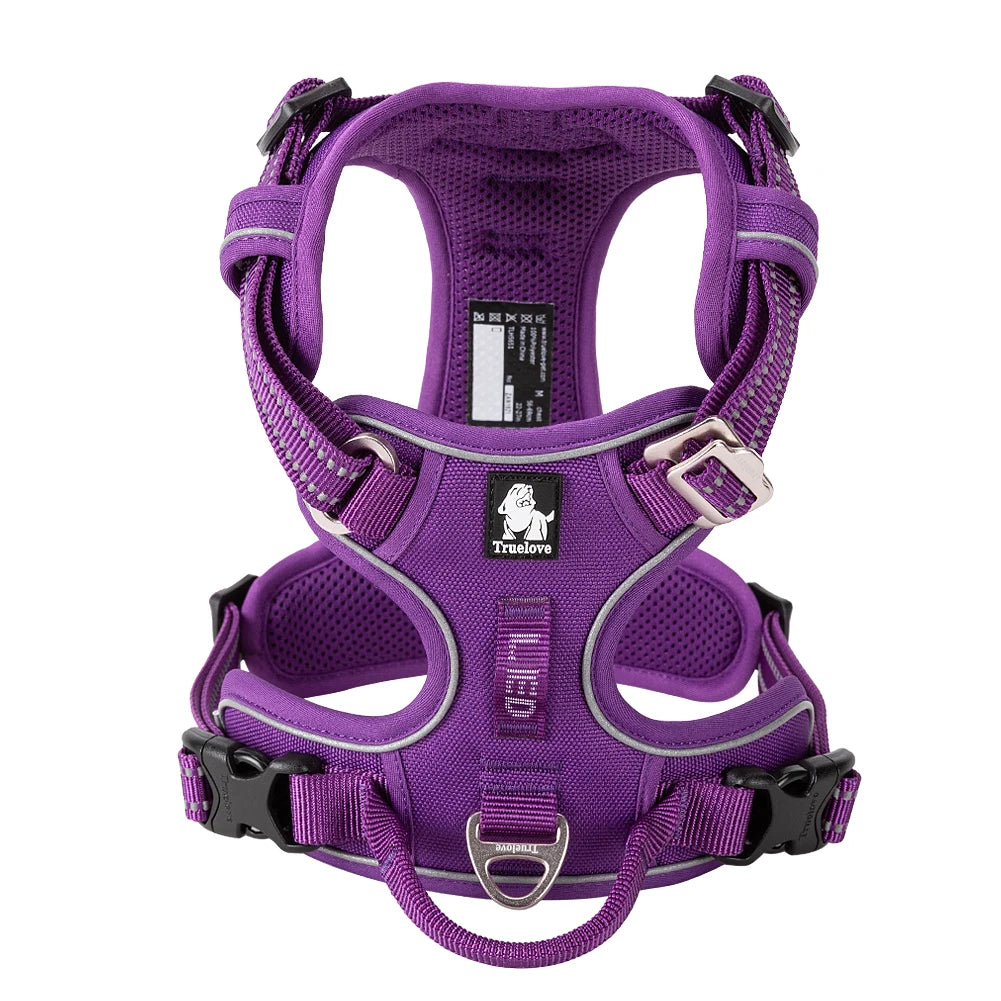 TrueLove Adjustable Reflective No Pull Dog Harness For Pets