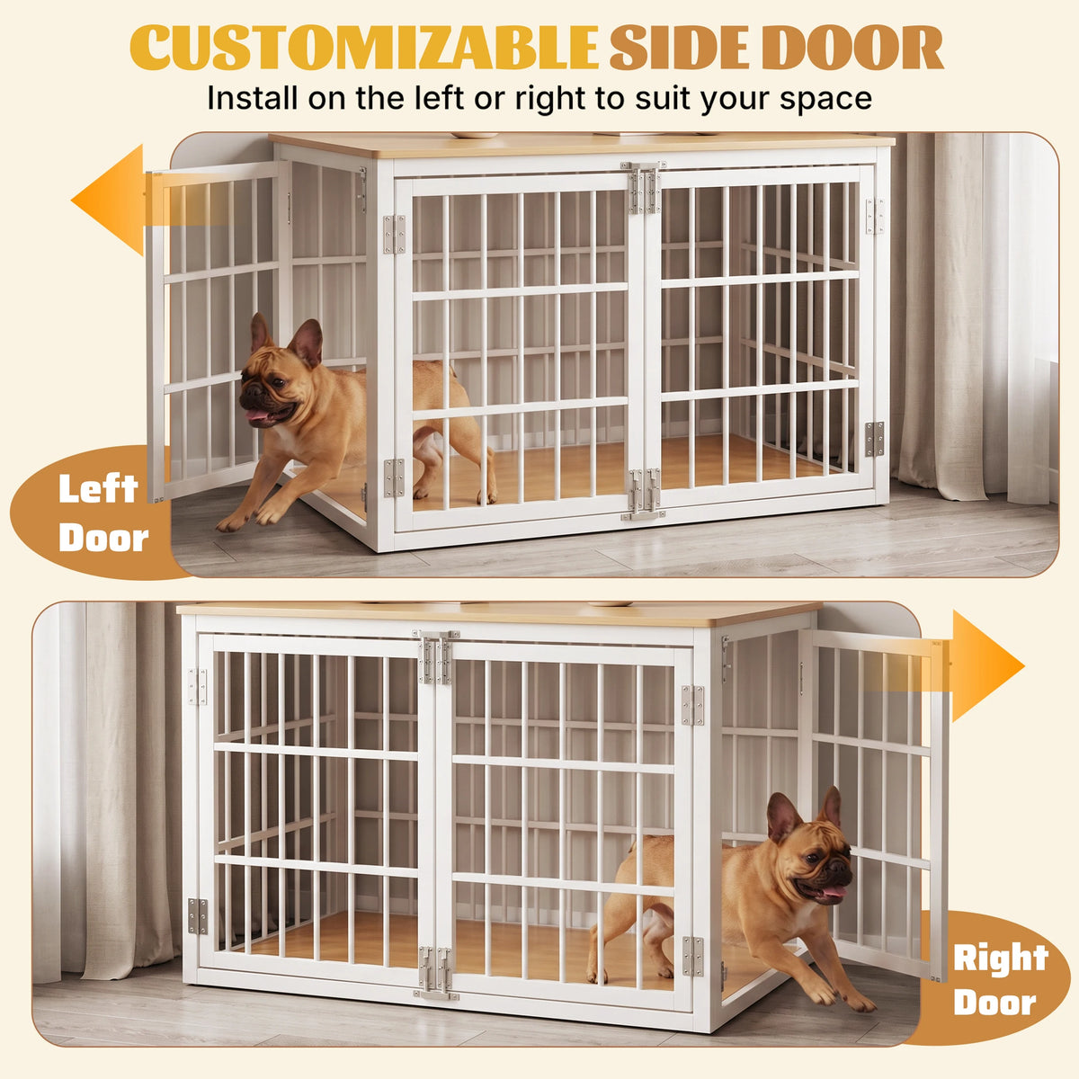 JHK Heavy Duty Double Lock Dog Kennel With Iron Frame