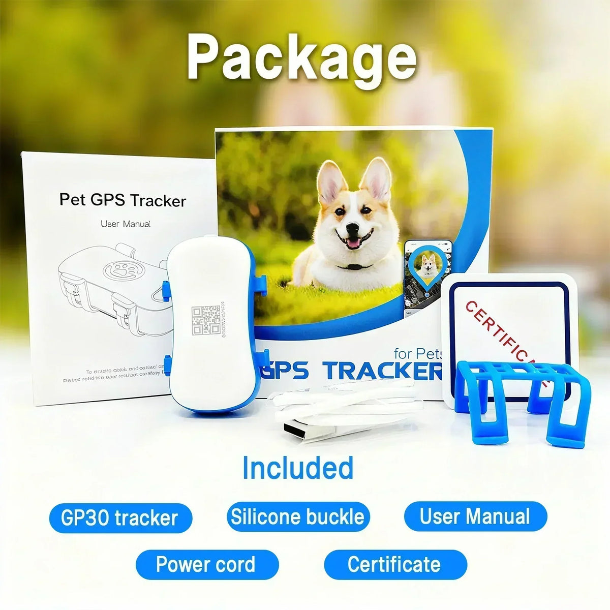 Wanwaytech 4G Pet Tracker Real Time GPS IP67 Waterproof Locator