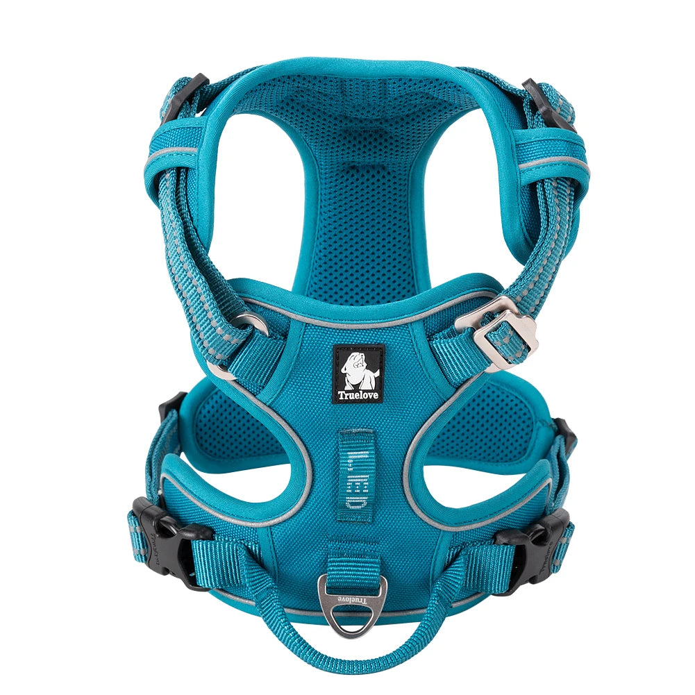 TrueLove Adjustable Reflective No Pull Dog Harness For Pets