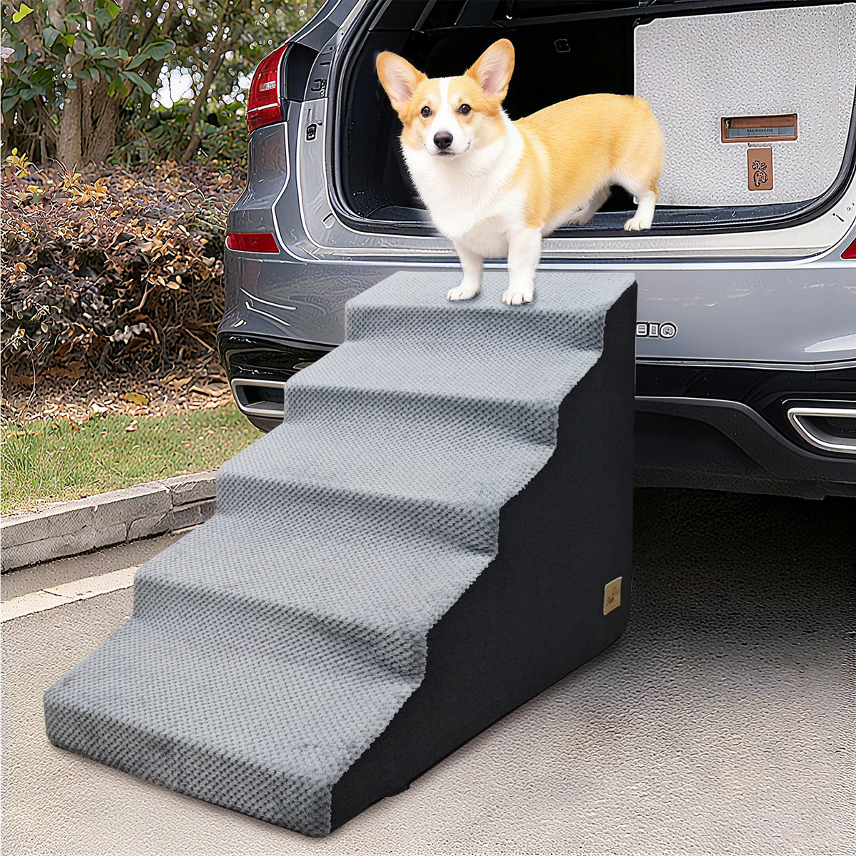 Safe High Density Foam Dog Stairs With Non Slip Cover