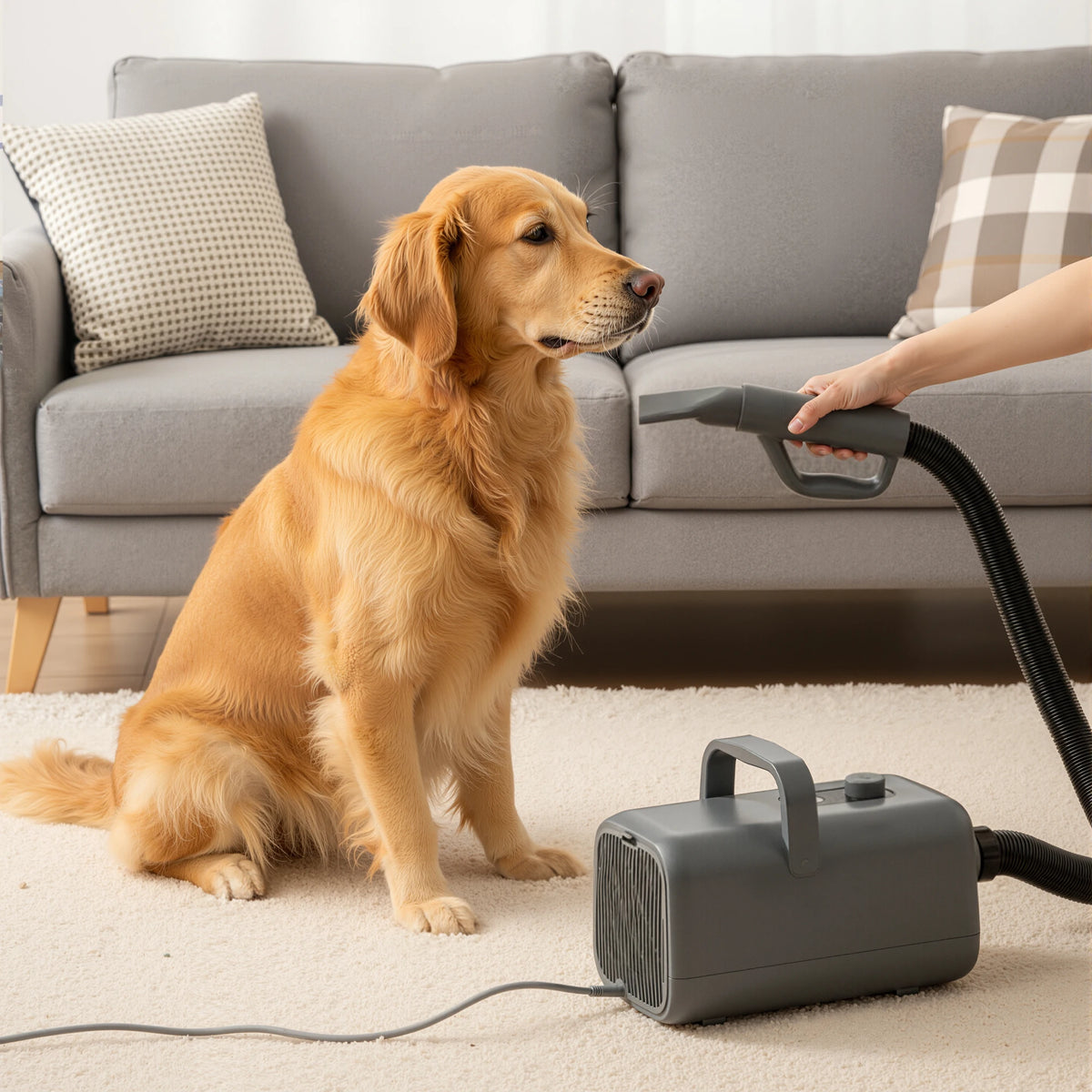 Quiet Pet Grooming Hair Dryer With Multiple Heat And Speed Controls