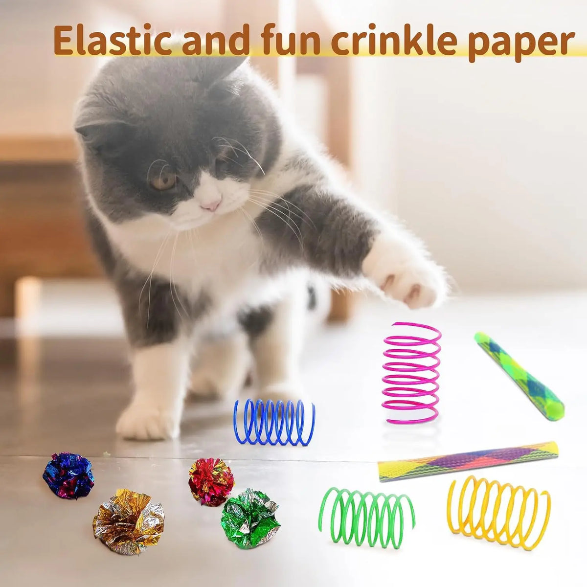 Premium Cat Toy Set Featuring Interactive Cloth Tunnel