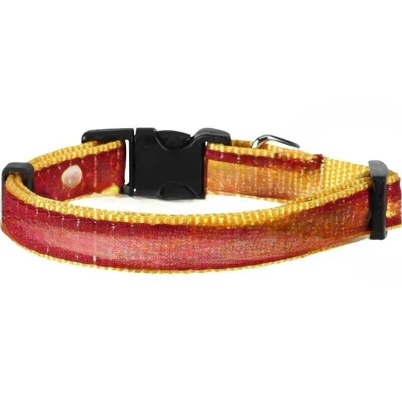 Pets First Adjustable Nylon Pet Collar With D Ring