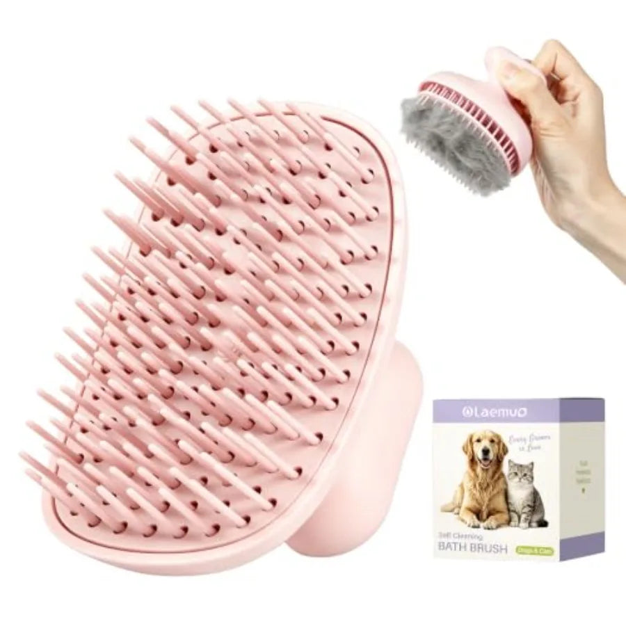 Oleamuo Self Cleaning Dog Scrubber Grooming One Click Hair Release