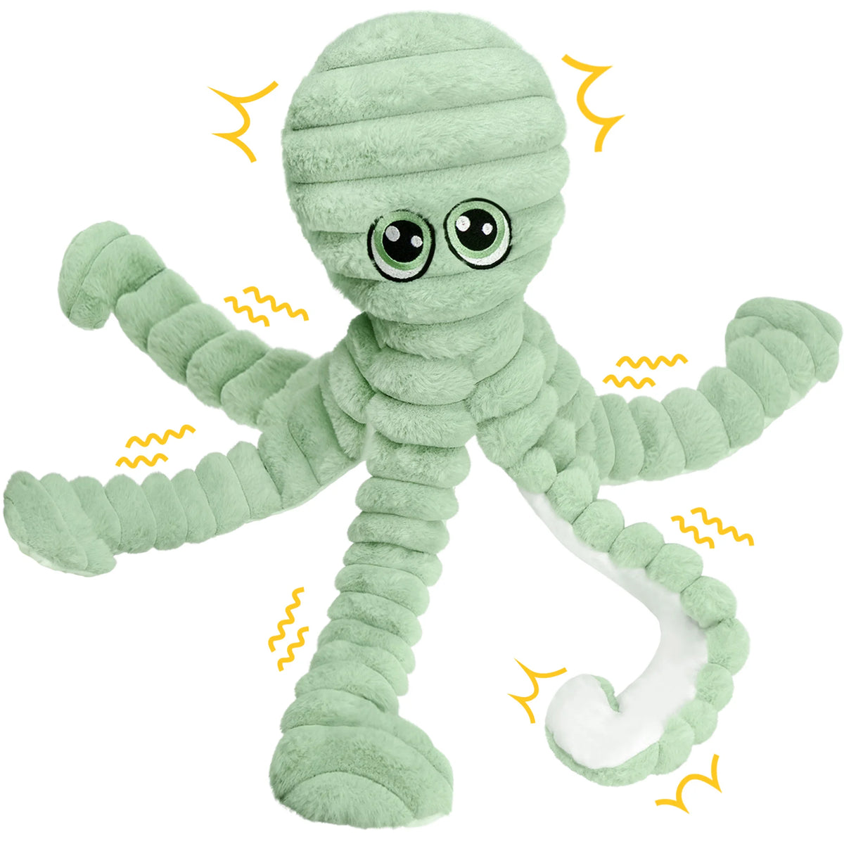 Octopus Squeaky Plush Interactive Dog Chew And Play Toy
