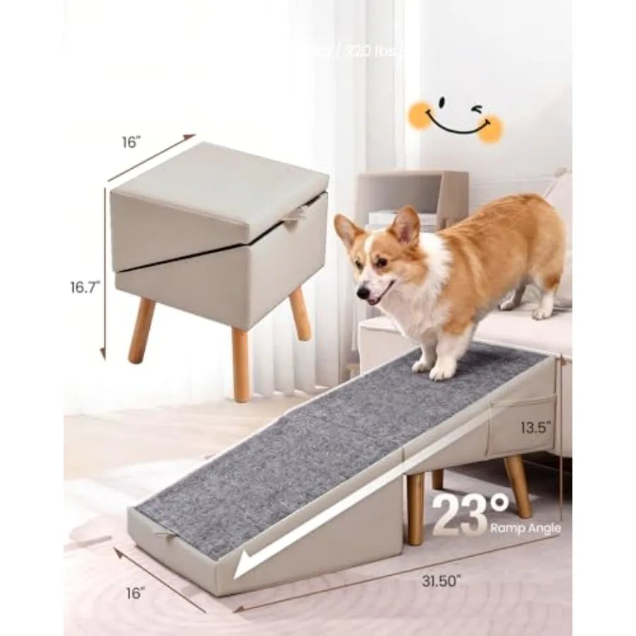 Shxi Dog Ramp For Couch And Pet Stairs With Non Slip Surface