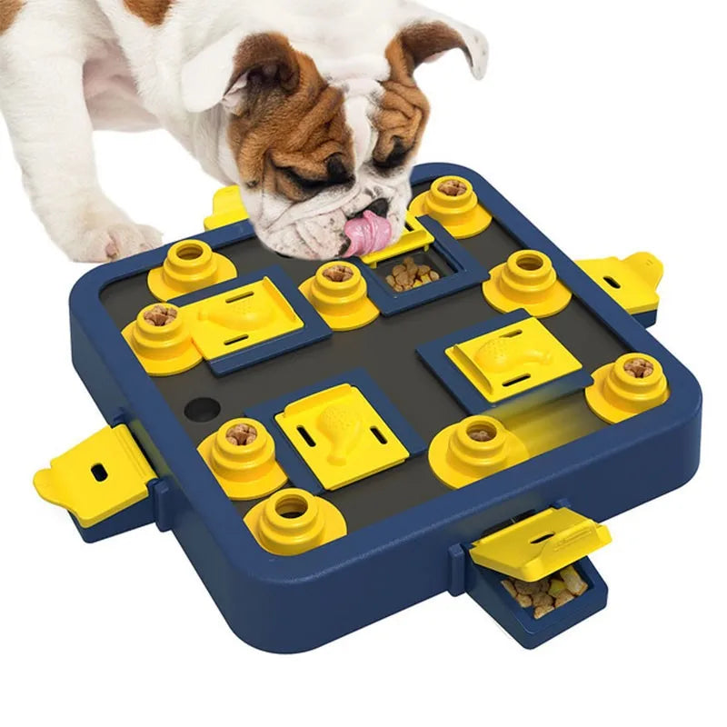 Interactive Dog Puzzle Feeder For Mental Stimulation And Treat Dispensing