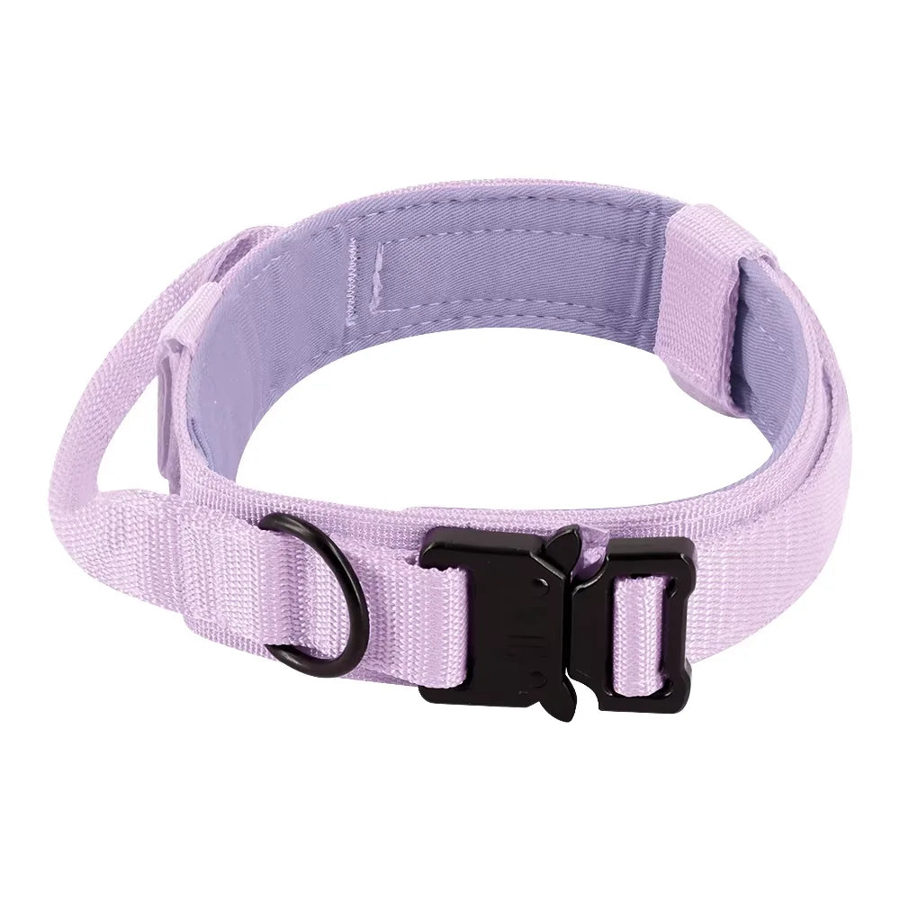 Petraavel Adjustable Nylon Dog Collar And Leash Set Padded Buckle