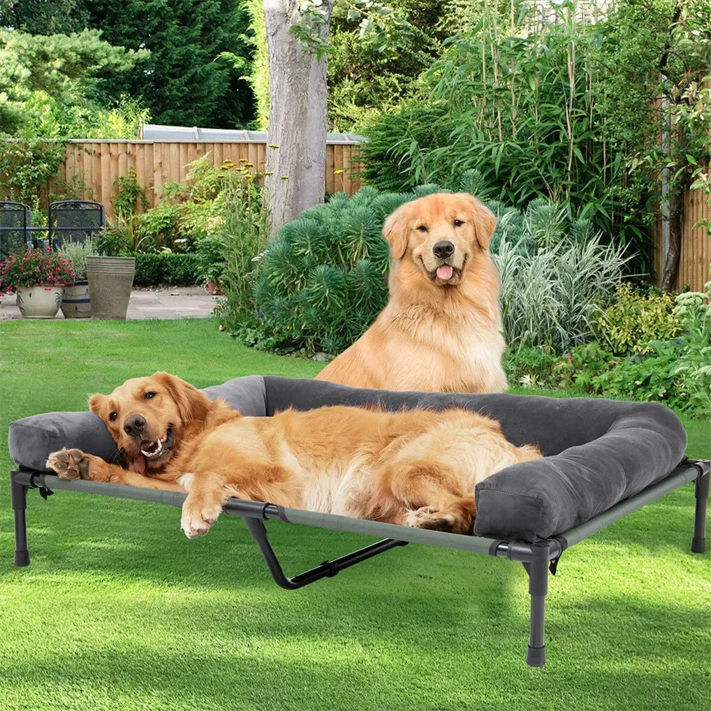 BINGOPAW Elevated Pet Cot With Breathable Cooling Mesh Top