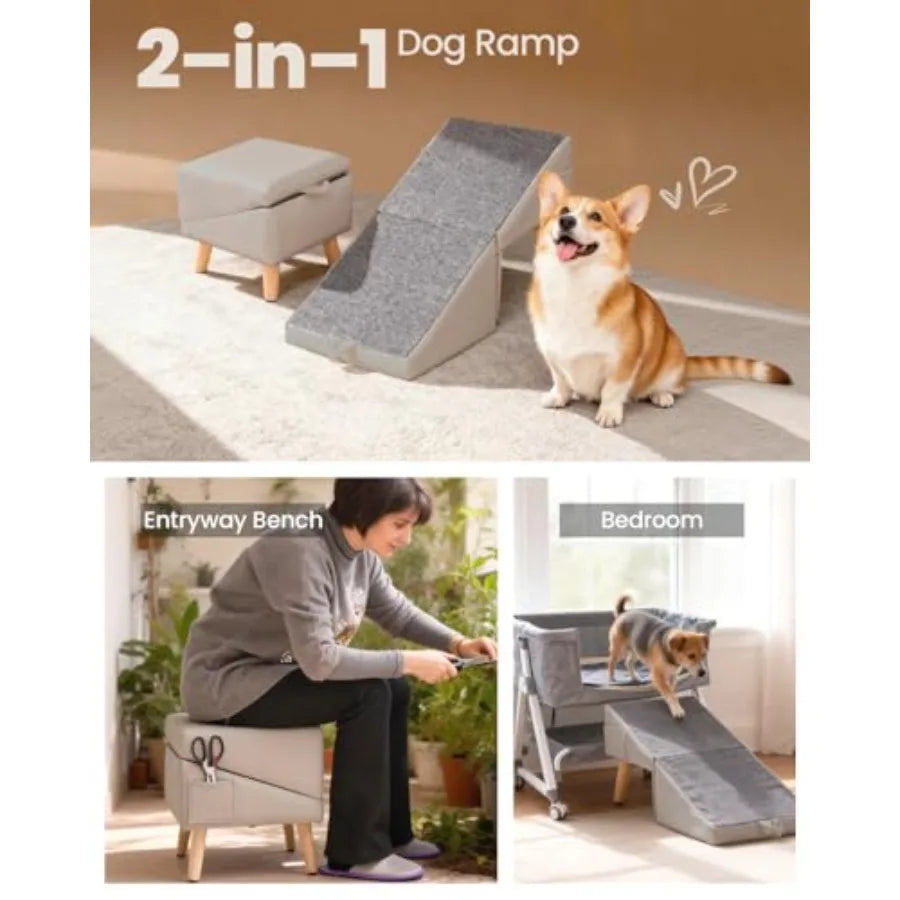 Shxi Dog Ramp For Couch And Pet Stairs With Non Slip Surface