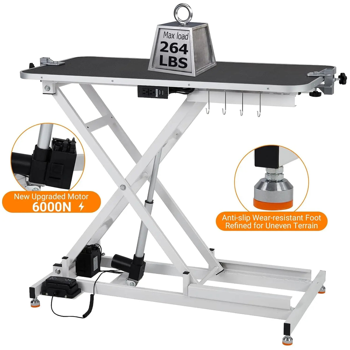 Garvee Electric Height Adjustable Pet Grooming Table With Foot Pedal