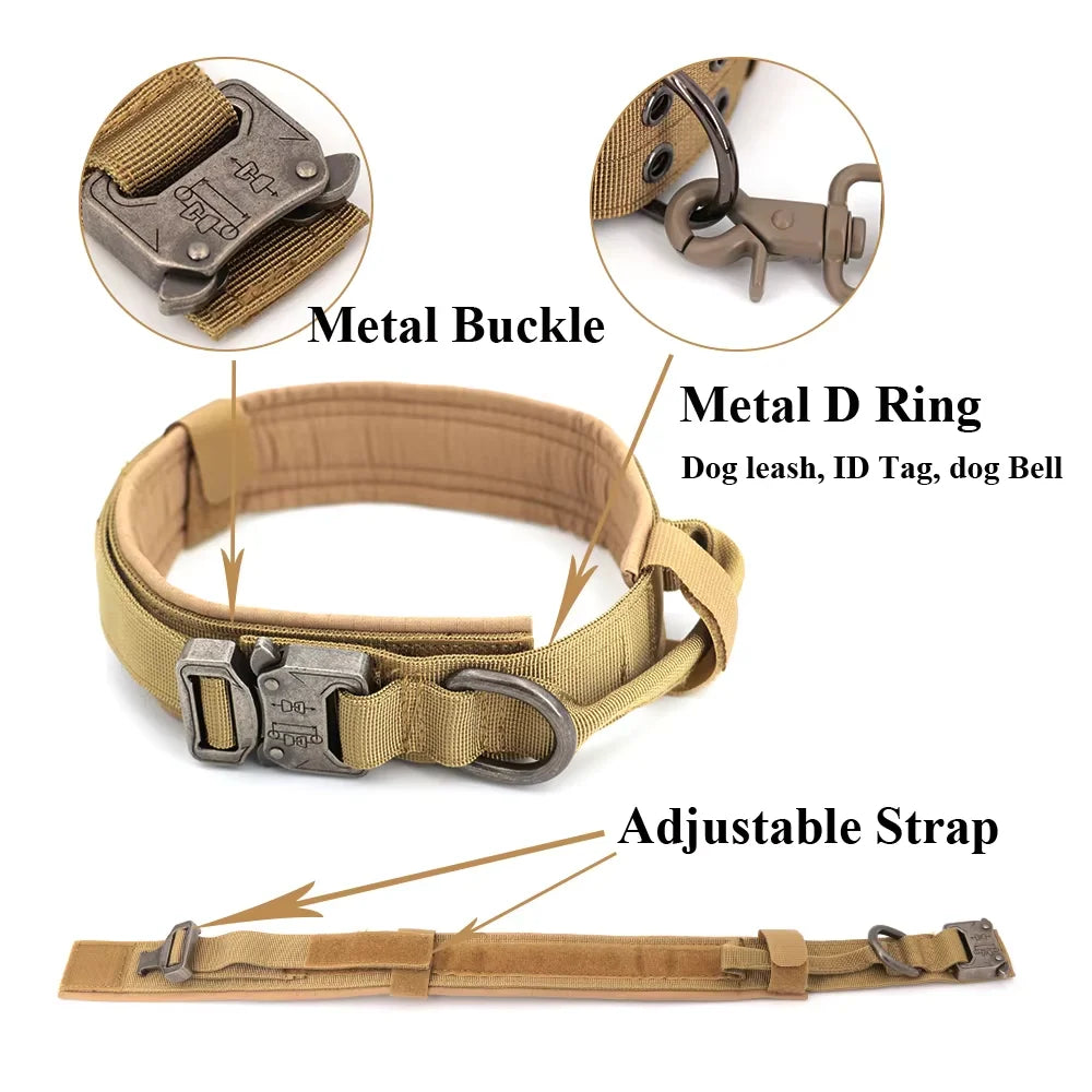 Petraavel Adjustable Nylon Dog Collar And Leash Set Padded Buckle