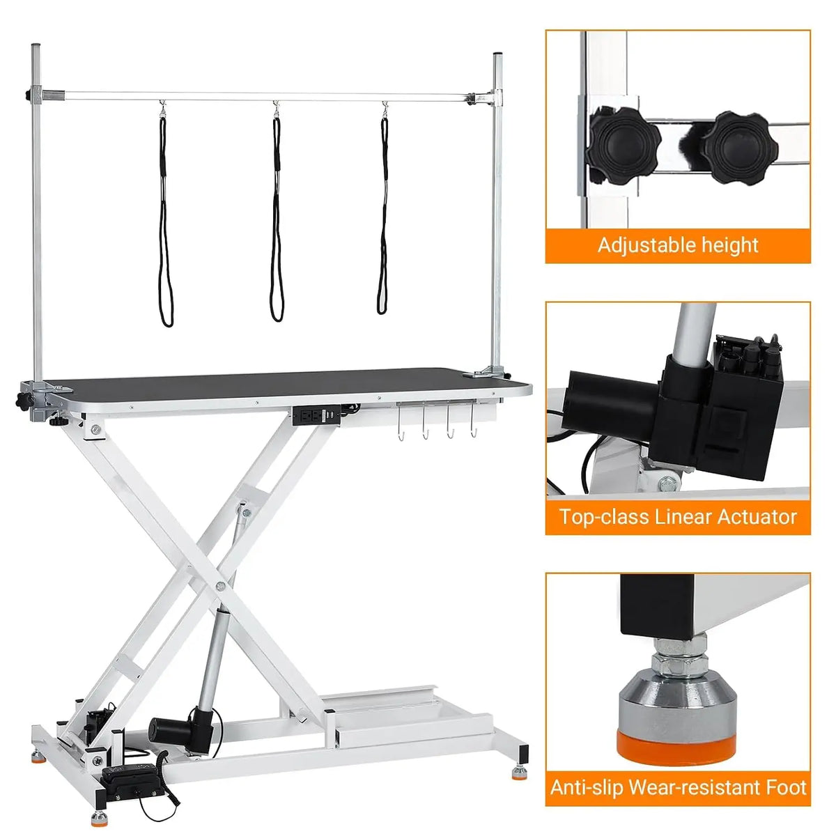 Garvee Electric Height Adjustable Pet Grooming Table With Foot Pedal