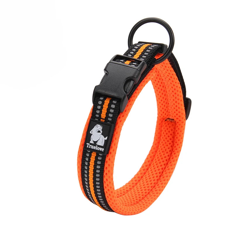 Winhyepet Padded Nylon Dog Collar With Comfortable Reflective Buckle