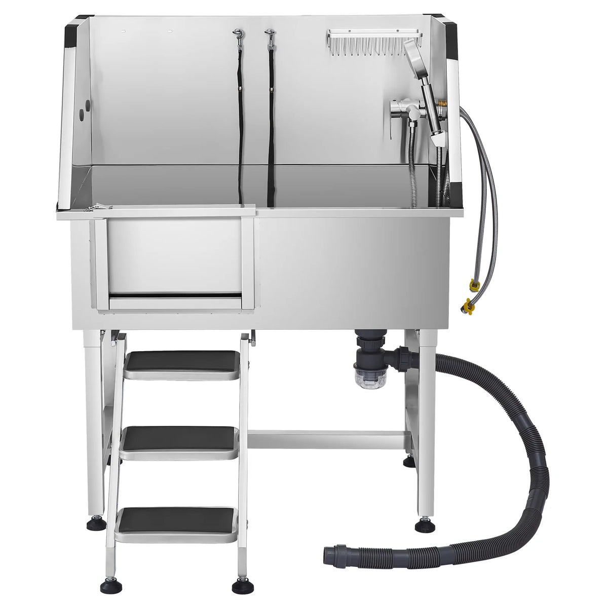 Stainless Steel Pet Grooming Tub With Faucet And Showerhead