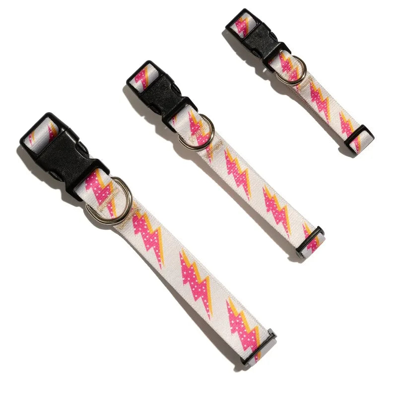 Comfortable Lightning Bolt Fashion Dog Collar For Pets
