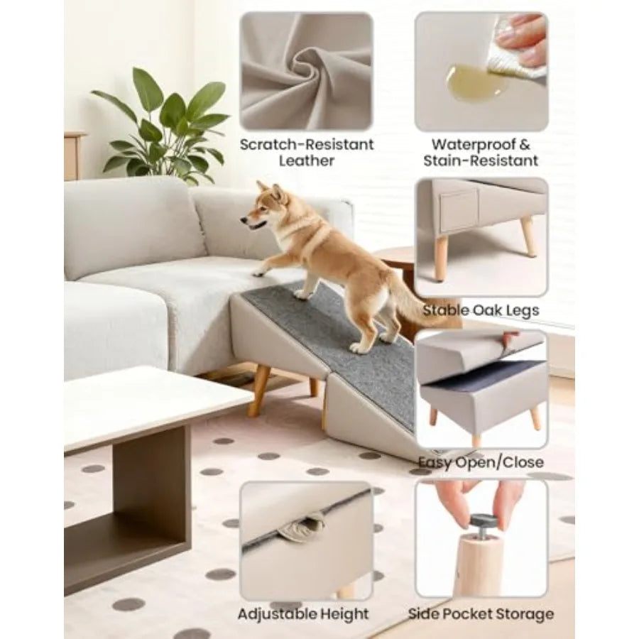 Shxi Dog Ramp For Couch And Pet Stairs With Non Slip Surface