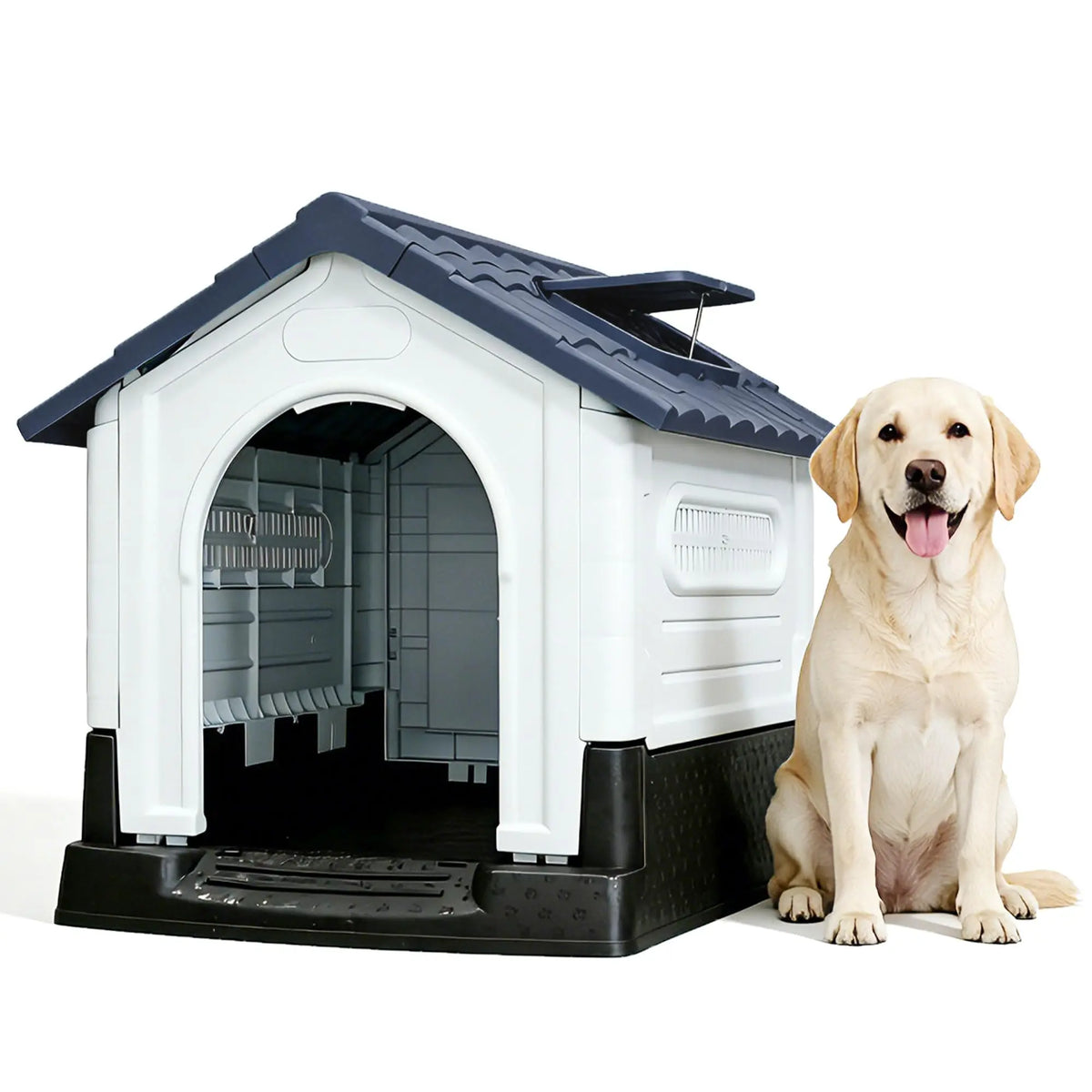 Twister Waterproof Two Door Elevated Pet House For Dogs