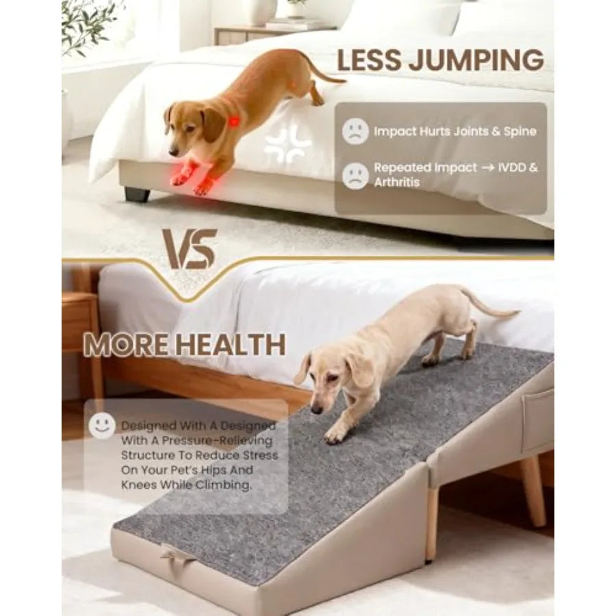 Shxi Dog Ramp For Couch And Pet Stairs With Non Slip Surface