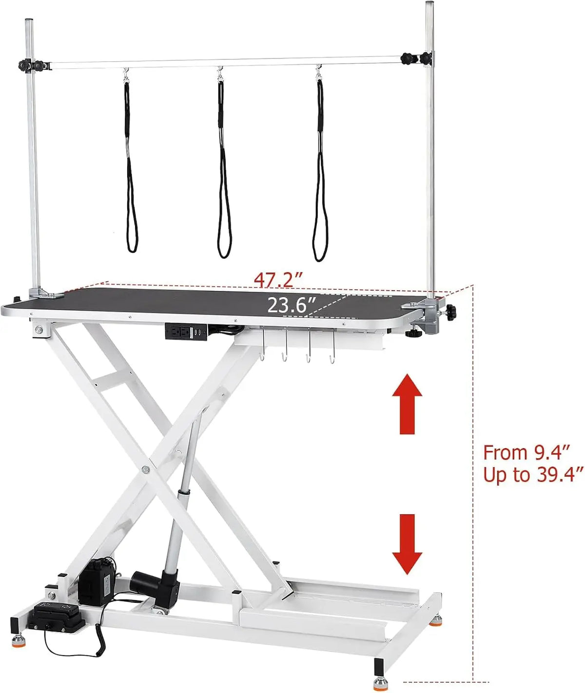Garvee Electric Height Adjustable Pet Grooming Table With Foot Pedal