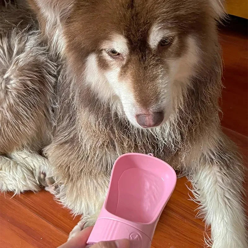 Two In One Portable Pet Water Bottle And Dog Feeder